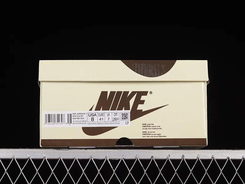 All categories Air Jordan Jordan series basketball shoes Air Jordan 1 Mid Air Jordan 1 Mid OG SP AJ1 Joe 1 customized model Zhongbang basketball shoes 554766-003